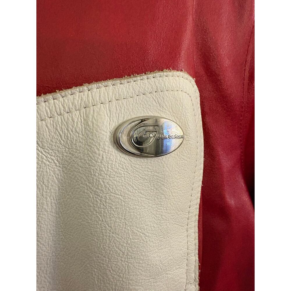 Heinz Gericke Delmar Red and White Motorcycle Jacket. - Picture 4 of 14